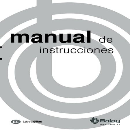 Manual balay   lavavajillas 3 vt530xa