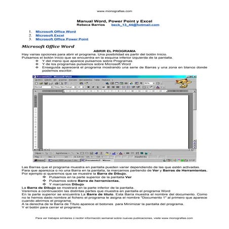 Manual basico de computacion(power point word-excel)