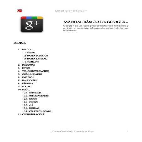 Manual completo de google+ (2014)