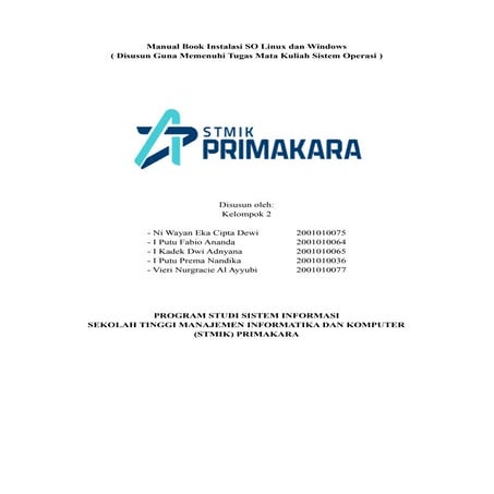 Manual book instal os windows&amp;linux