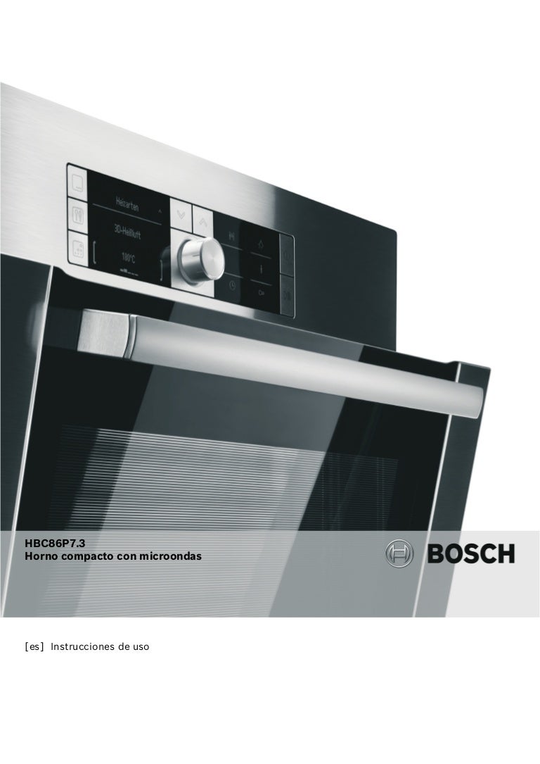 Manual bosch horno negro multifuncion hbc86 p763