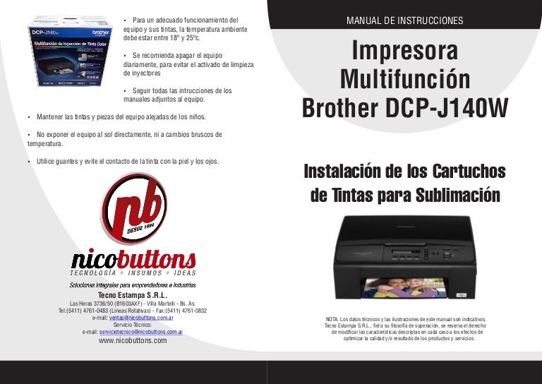 Manual Brother DCP-J140W