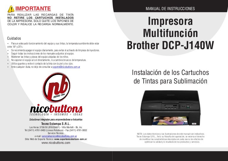 Manual Brother DCP-J140W