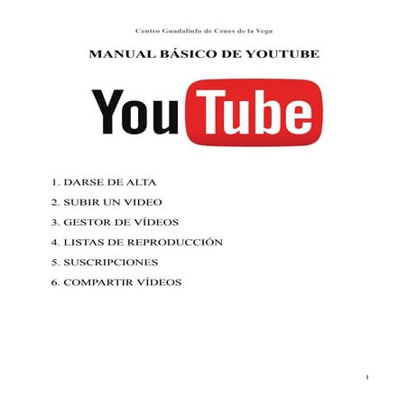 Manual básico de youtube (2015)