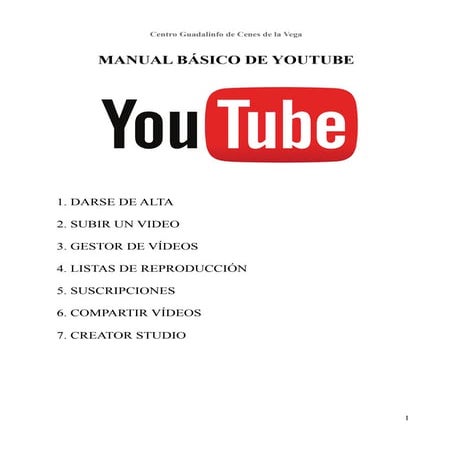 Manual básico de youtube (2016)