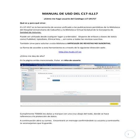 Manual c17 para usuarios | PDF