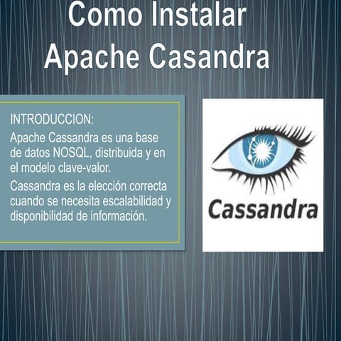 Manual CASSANDRA NoSQL