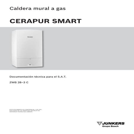 Manual Caldera Condensación Junkers Cerapur Smart ZWB 28