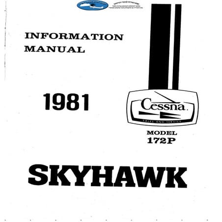 Manual Cessna 172P Skyhawk - 1981  jornaldoar.blogspot.com