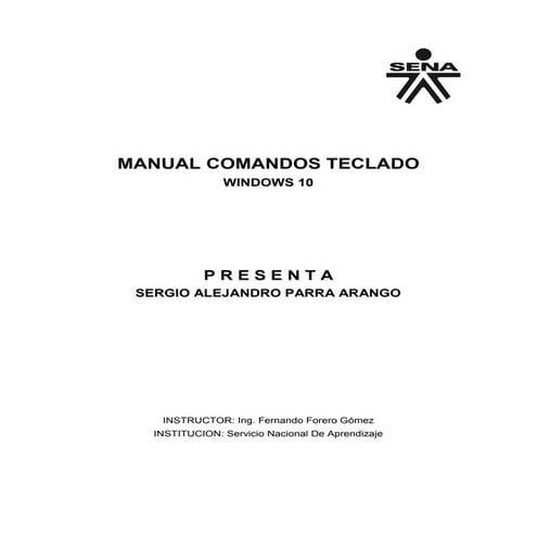 Manual comandos teclado