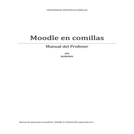 Manual completo profesor  moodle