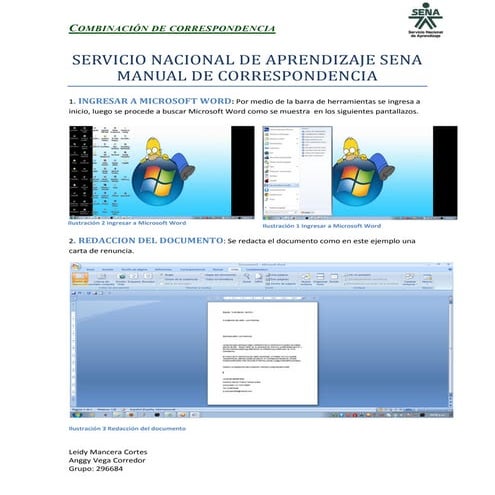 Manual Combinacion de correspondecia