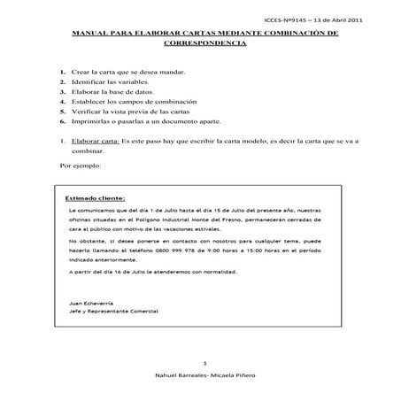 Manual correspondencias word