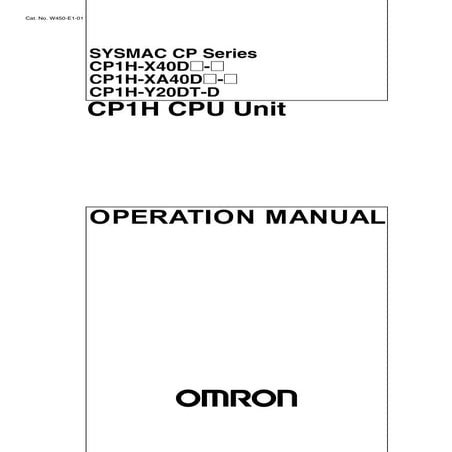 Manual CLP Omron CP1H