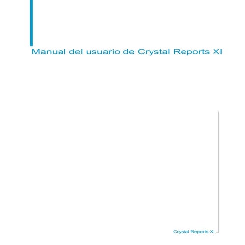 Crystal reports manual avanzado | PDF