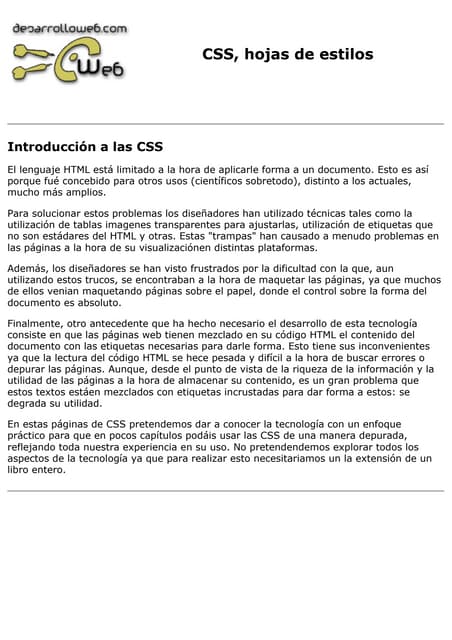 Manual css