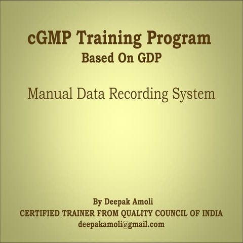 Manual data recording systems