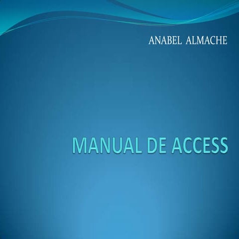 Descargar Manual Access 2019 Pdf Español