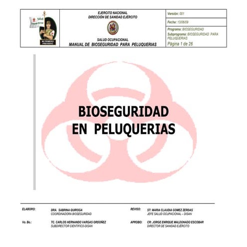 Manual de bioseguridad para peluquerias