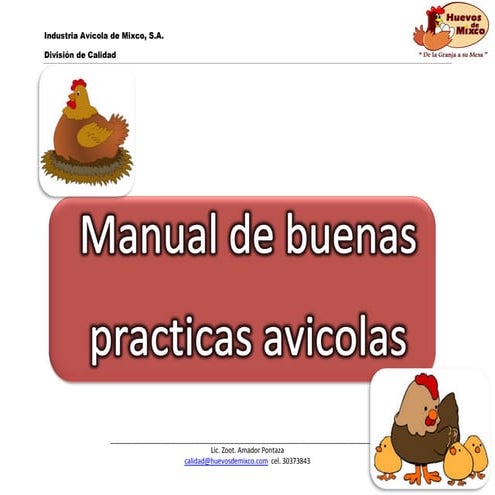 Manual de buenas practicas avicolas | PDF