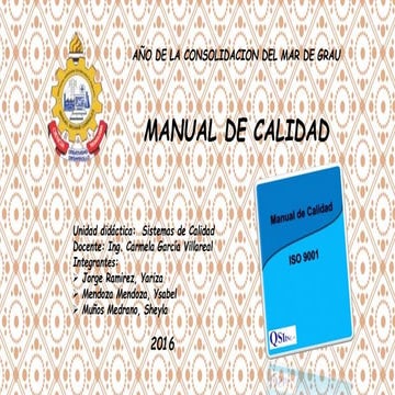 Manual de calidad