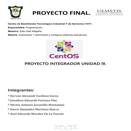 Manual de instalación de cent os