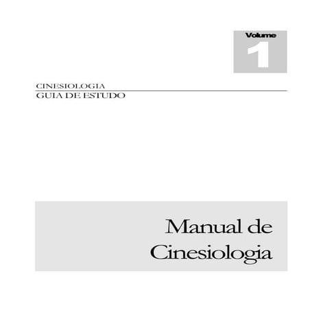 Manual de cinesiologia