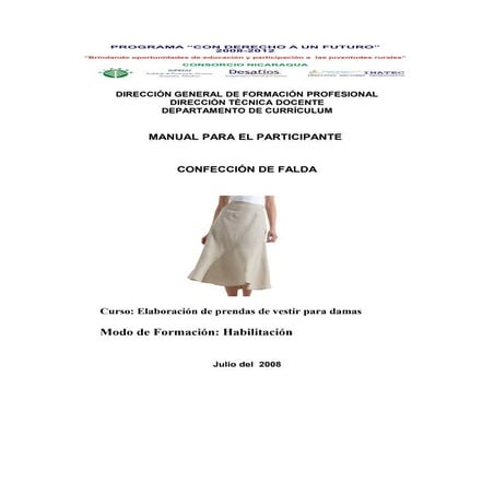 Manual de confeccion de faldas