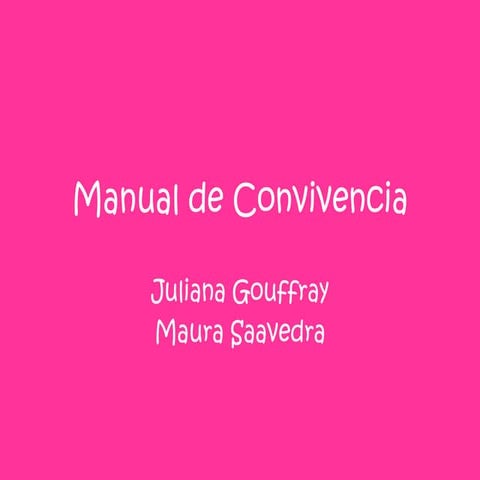 Manual de convivencia