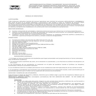 Manual de convivencia
