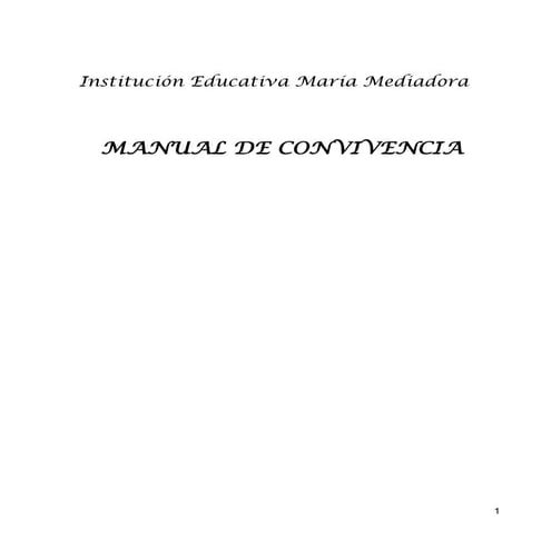 Manual de convivencia