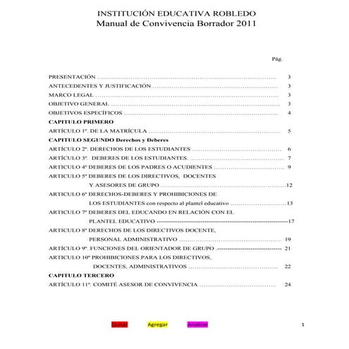 Manual de convivencia borrador ajustado abril 9 de 2011[1]