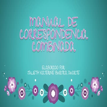 Manual de correspondencia combinada