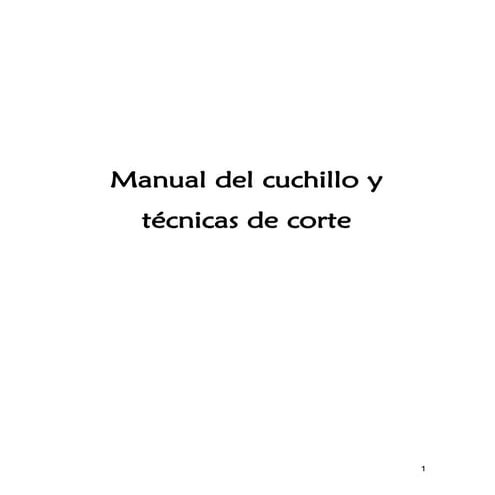 Manual de cuchillos