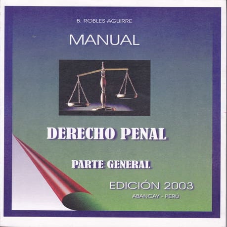 Manual de derecho penal parte general | PDF
