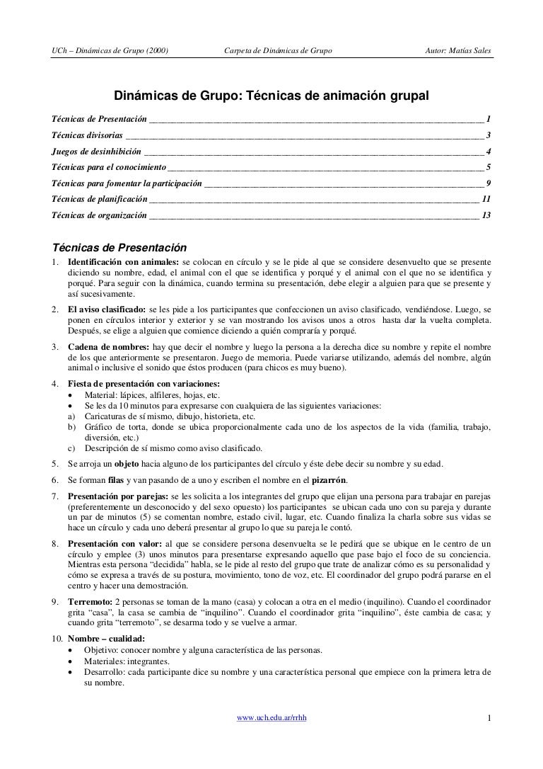 Manual De Dinamicas Grupales