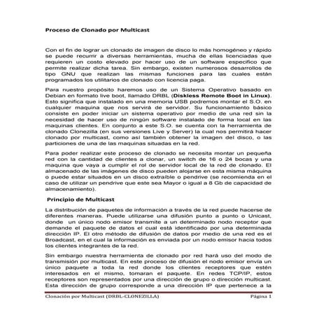 Manual de drbl mulsticast