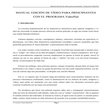Manual de edicion video video pad