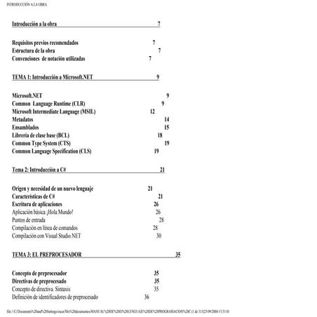 Manual de el lenguaje de programacion c# ( español spanish) x richy