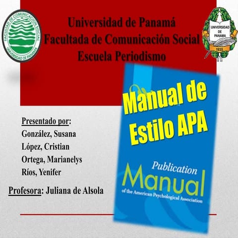 Como Citar segun el Manual de estilo APA 
