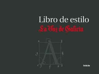 Manual de estilo web la voz de galicia