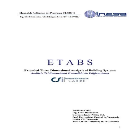 MANUAL ETABS 2010 | PDF