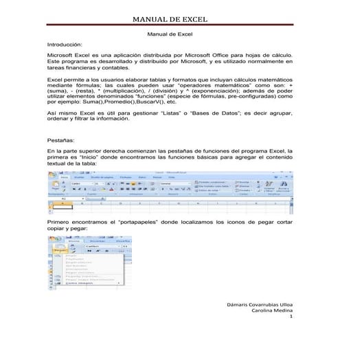 Manual de excel
