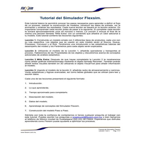 Manual de flexsim | PDF