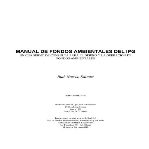 Manual de fondos ambientales