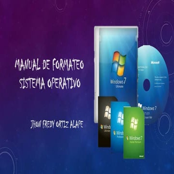 Manual de formateo de sistema operativo
