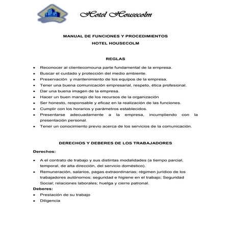 Manual de funciones y procedimientos