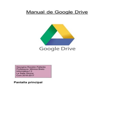 Manual de Google Drive | DOCX