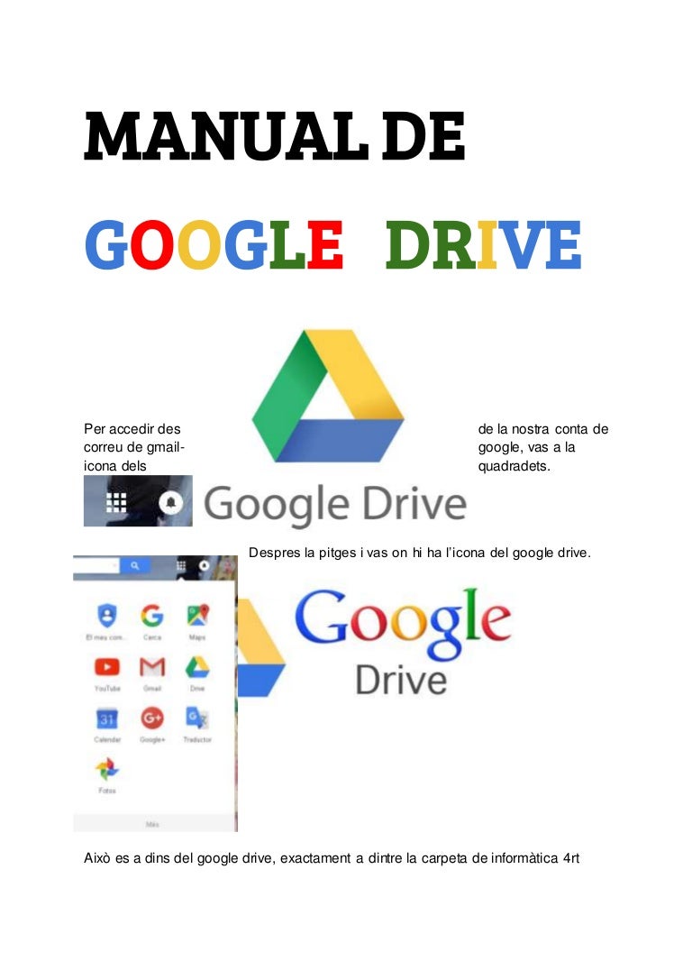 Manual de google drive