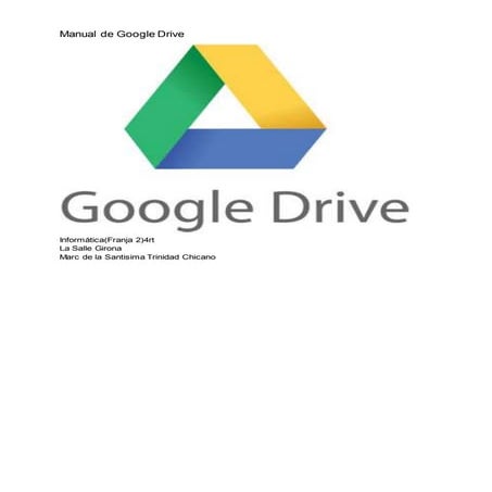 Manual de Google Drive | DOCX